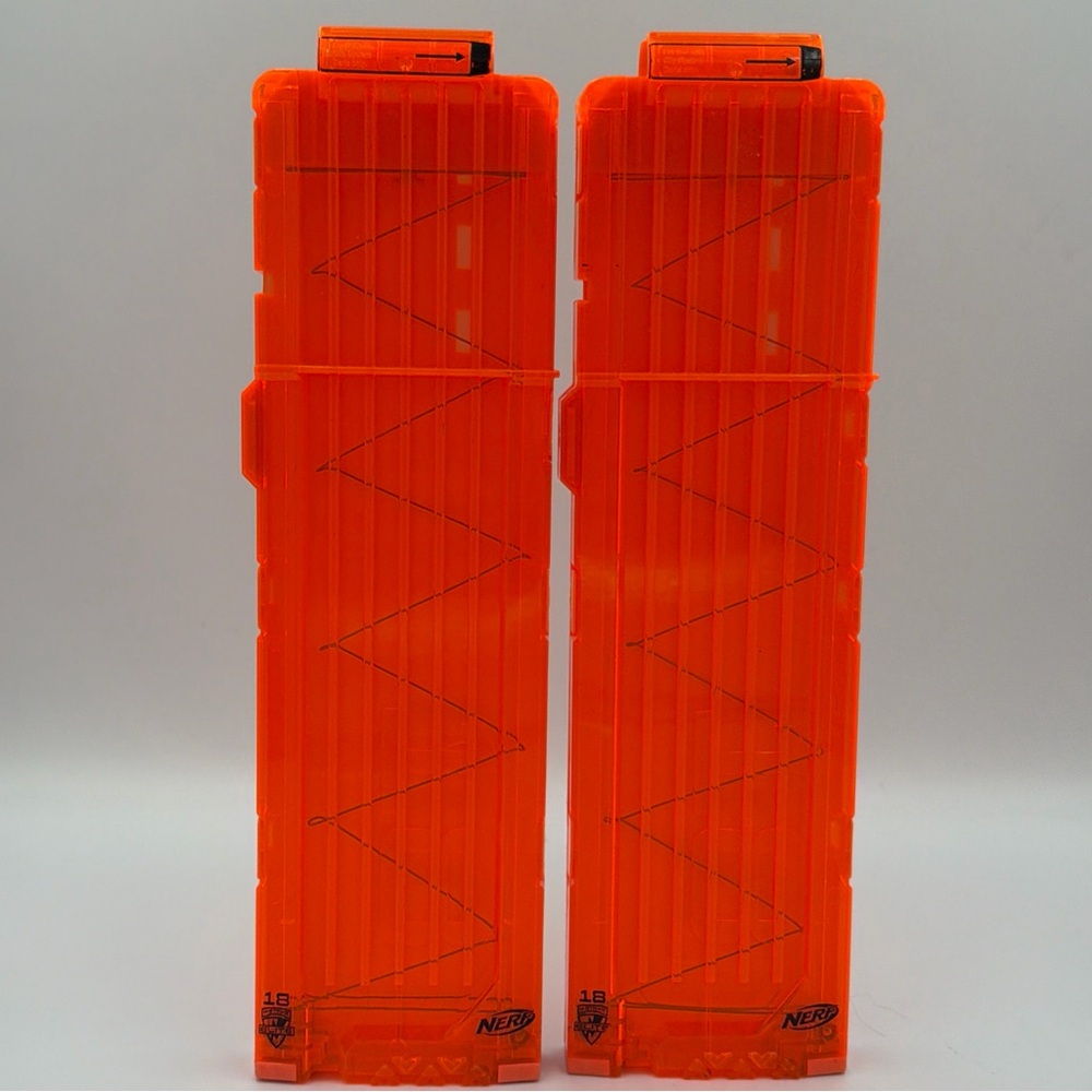 Nerf N-Strike 18 Max Round Dart Gun Ammo Clip Magazine  Lot of 2 No Darts